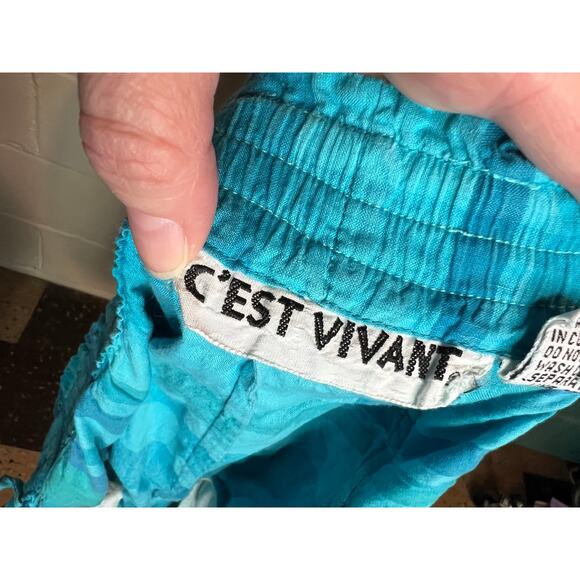 plaid shirts blue high waisted 1980s - Picture 7 of 9